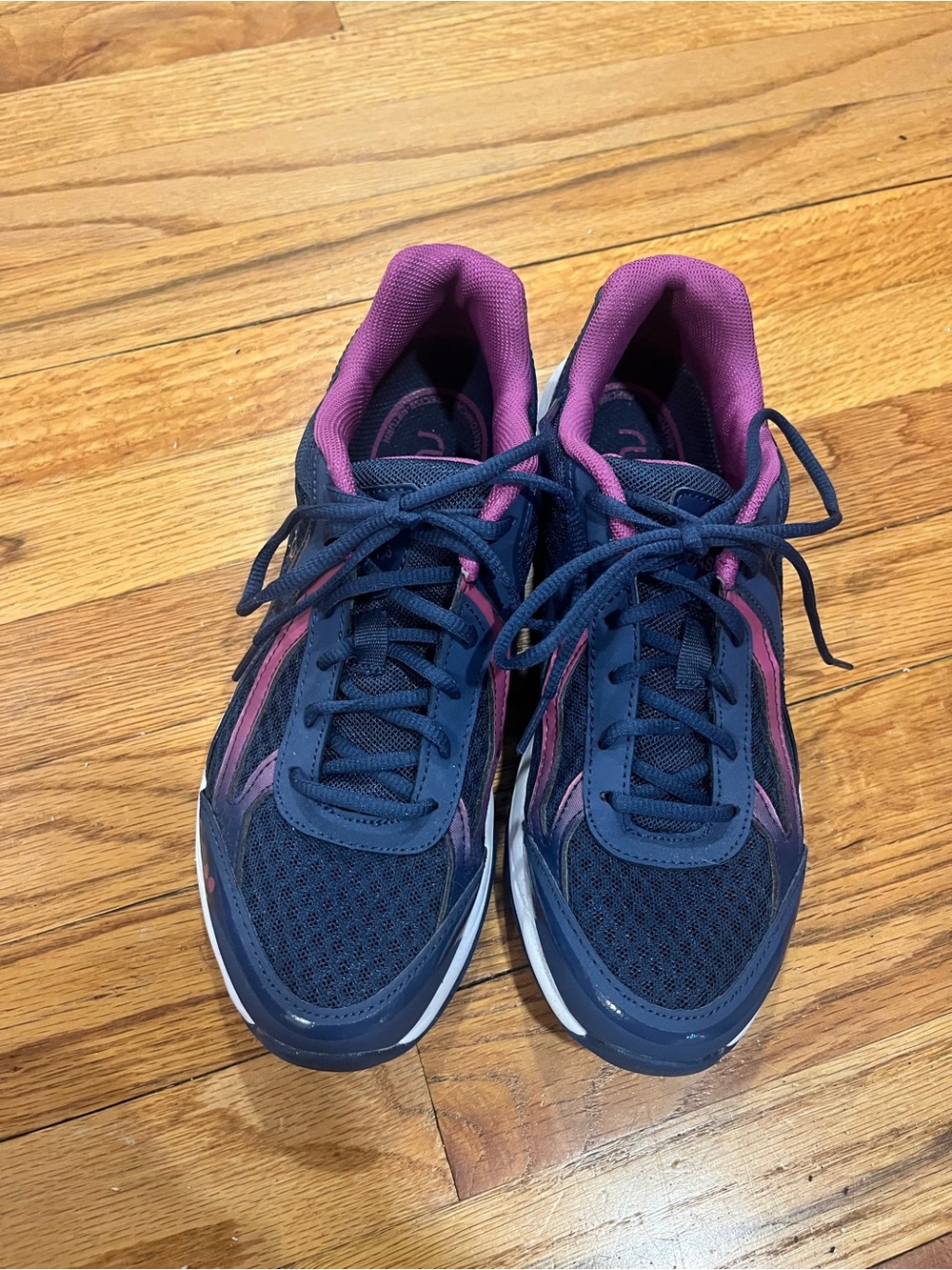 Ryka Navy Blue and Pink Dash 3 Walking Sneakers